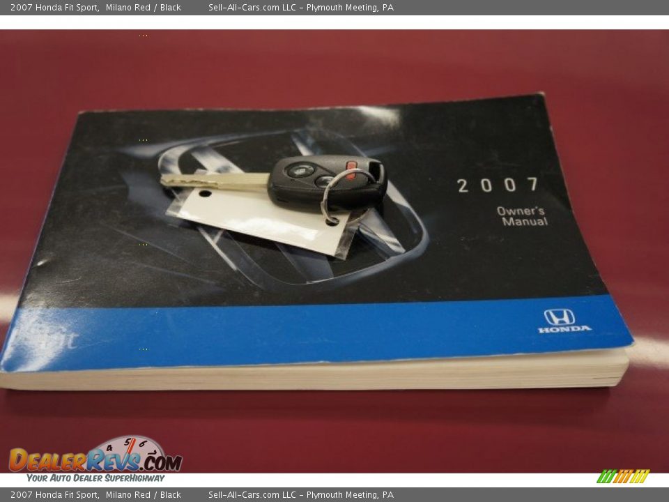 2007 Honda Fit Sport Milano Red / Black Photo #32