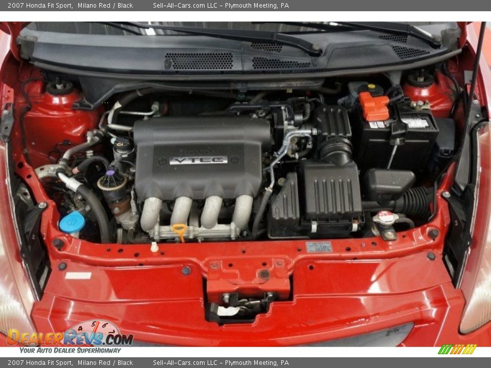 2007 Honda Fit Sport Milano Red / Black Photo #33