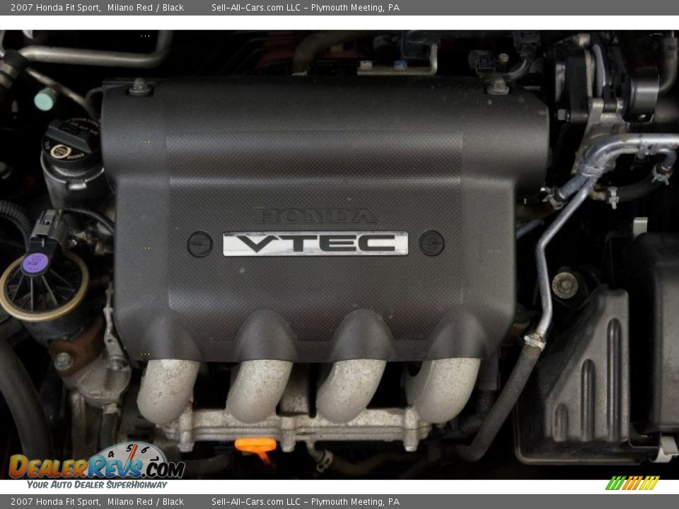 2007 Honda Fit Sport Milano Red / Black Photo #34