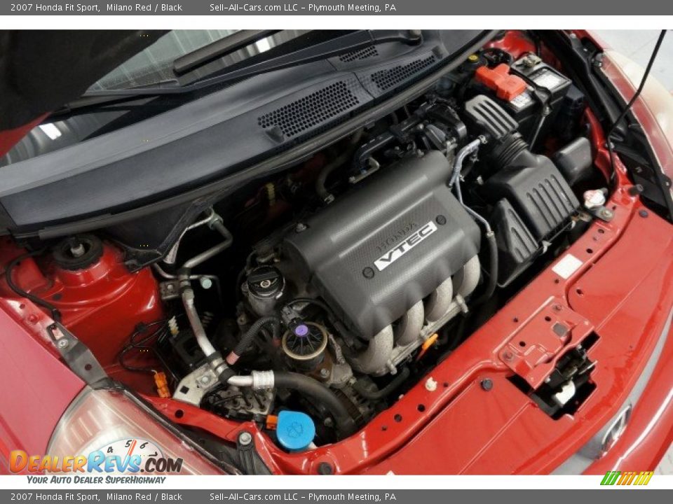 2007 Honda Fit Sport Milano Red / Black Photo #35