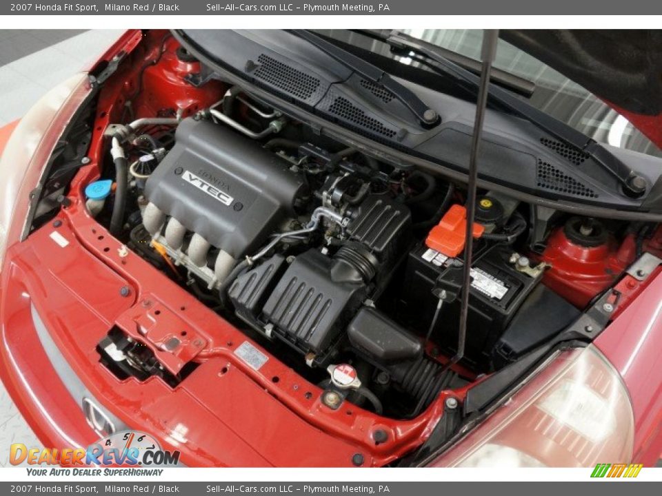 2007 Honda Fit Sport Milano Red / Black Photo #36