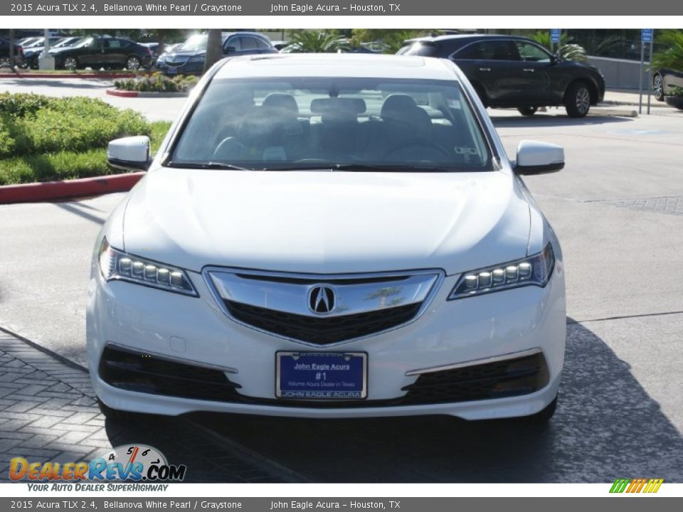 2015 Acura TLX 2.4 Bellanova White Pearl / Graystone Photo #5