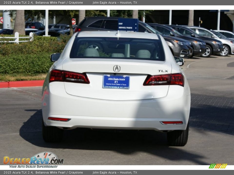 2015 Acura TLX 2.4 Bellanova White Pearl / Graystone Photo #6