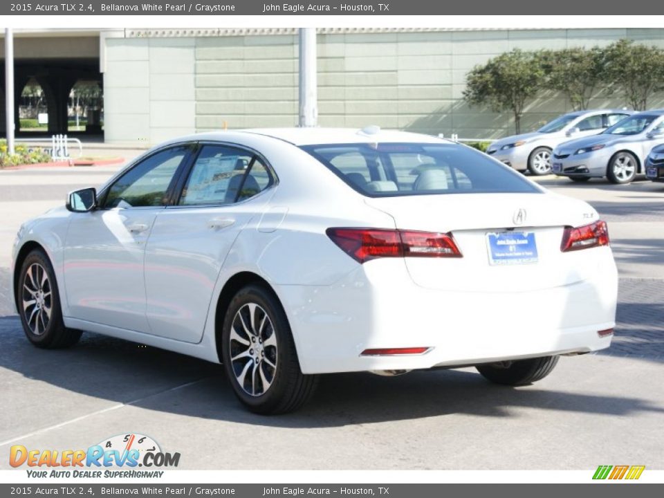 2015 Acura TLX 2.4 Bellanova White Pearl / Graystone Photo #7