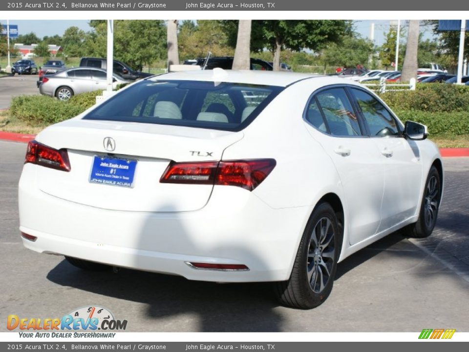 2015 Acura TLX 2.4 Bellanova White Pearl / Graystone Photo #8