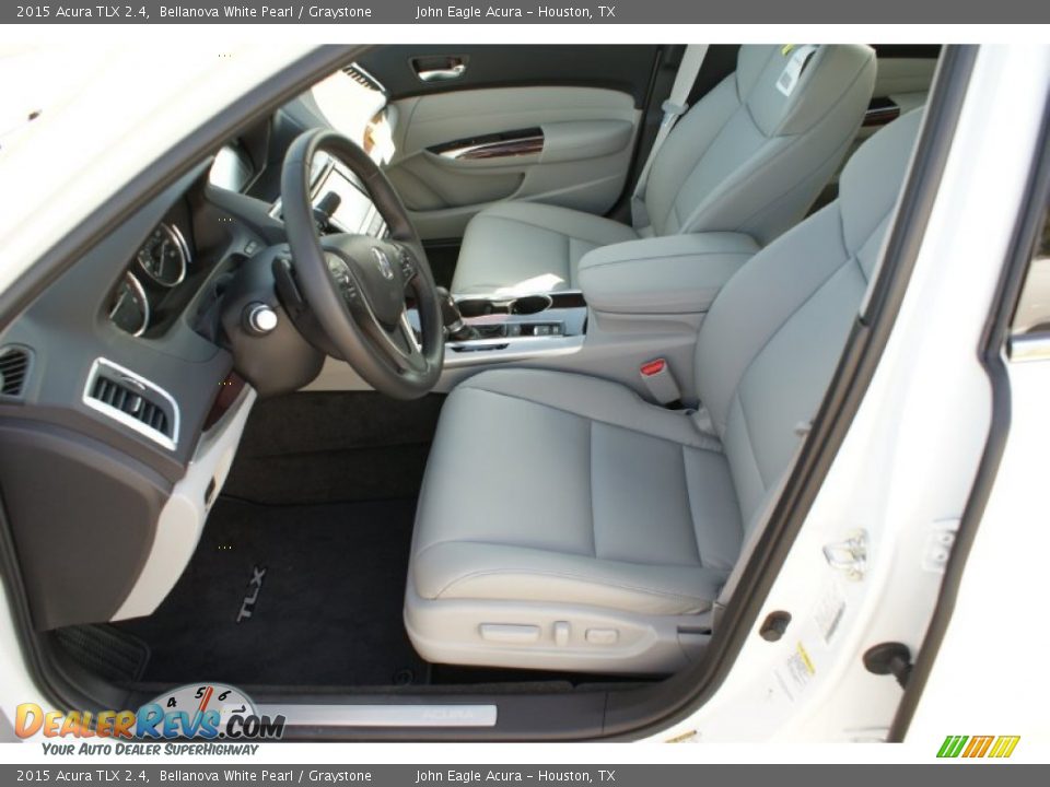 2015 Acura TLX 2.4 Bellanova White Pearl / Graystone Photo #11