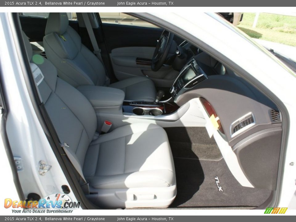 2015 Acura TLX 2.4 Bellanova White Pearl / Graystone Photo #20