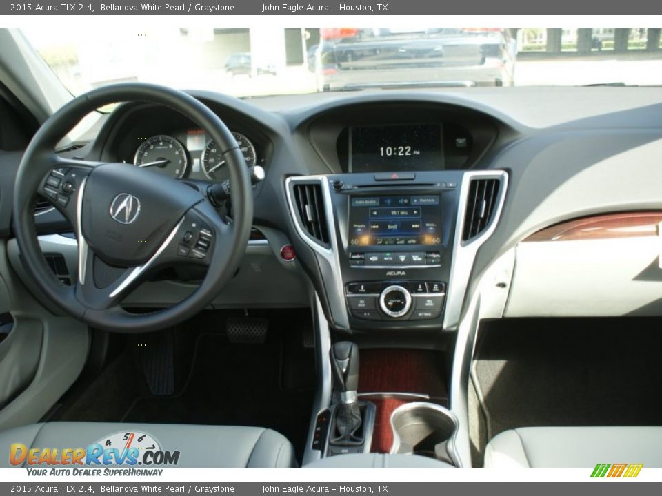 2015 Acura TLX 2.4 Bellanova White Pearl / Graystone Photo #23