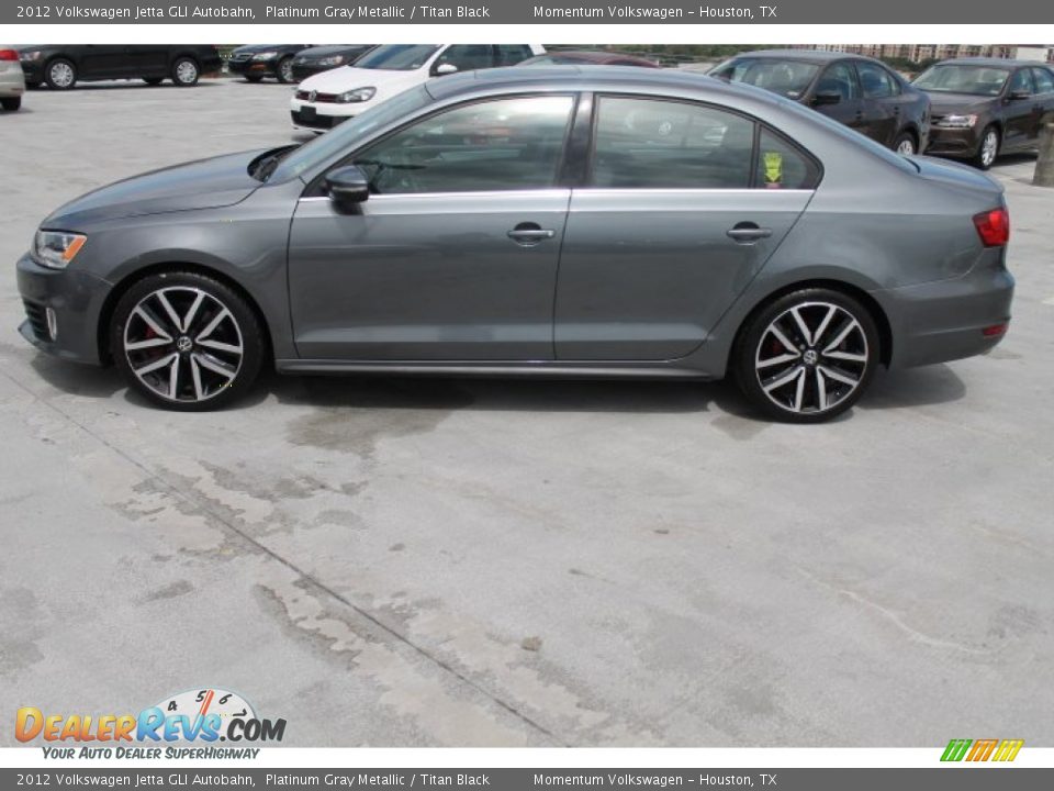 2012 Volkswagen Jetta GLI Autobahn Platinum Gray Metallic / Titan Black Photo #5