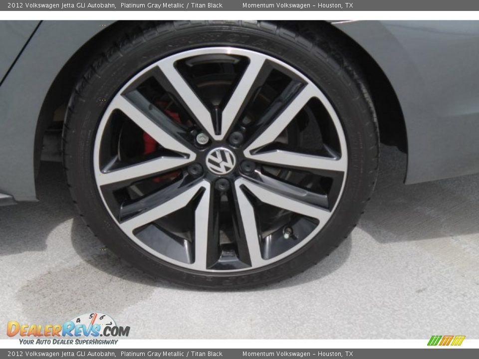 2012 Volkswagen Jetta GLI Autobahn Platinum Gray Metallic / Titan Black Photo #6