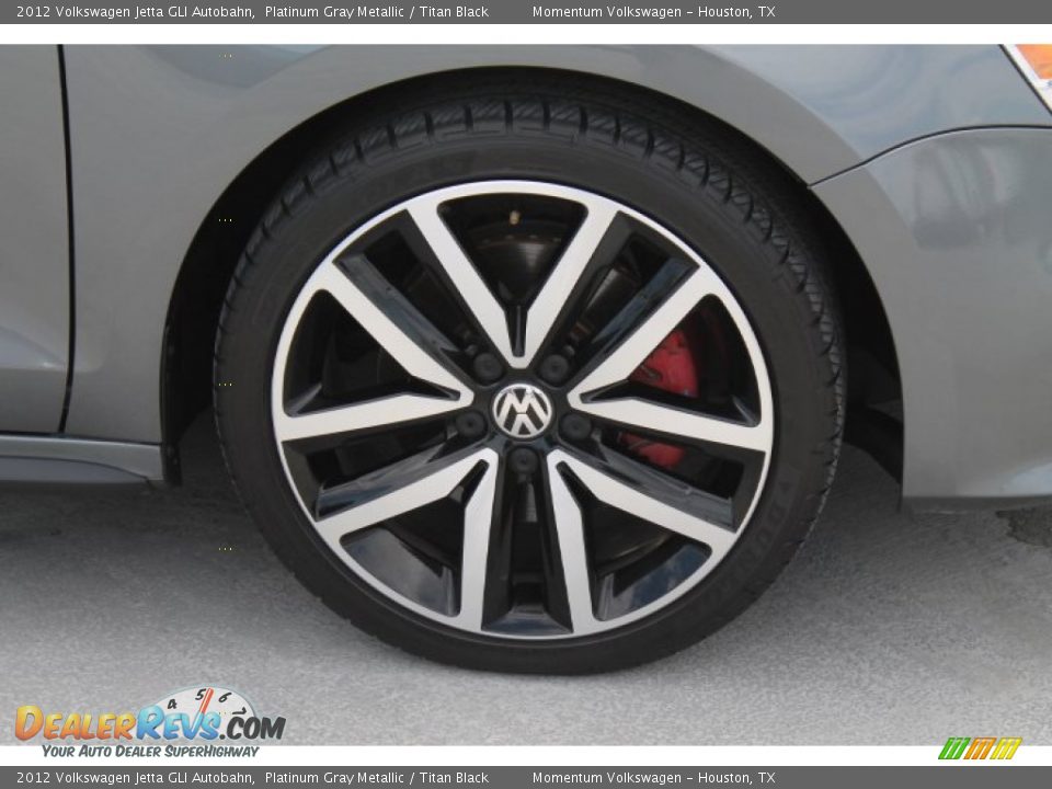2012 Volkswagen Jetta GLI Autobahn Platinum Gray Metallic / Titan Black Photo #12