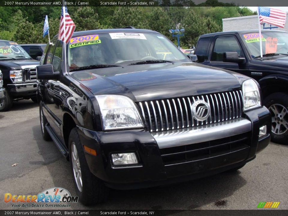 2007 Mercury Mountaineer AWD Black / Camel Photo #3