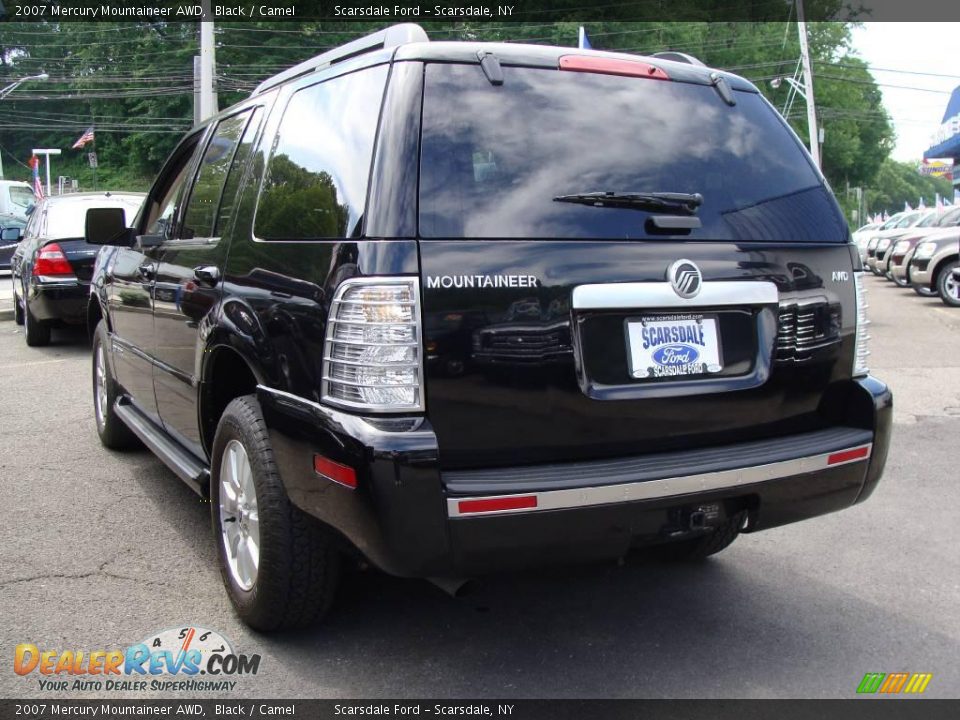 2007 Mercury Mountaineer AWD Black / Camel Photo #6
