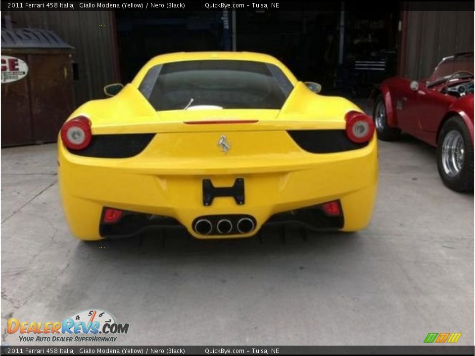 2011 Ferrari 458 Italia Giallo Modena (Yellow) / Nero (Black) Photo #4