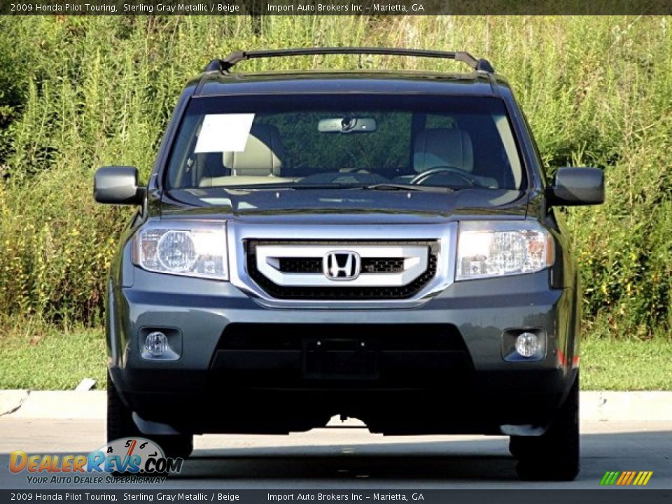 2009 Honda Pilot Touring Sterling Gray Metallic / Beige Photo #5