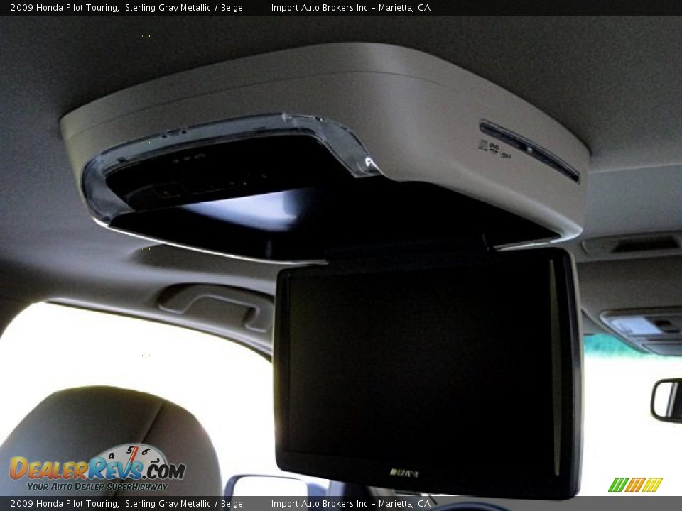 2009 Honda Pilot Touring Sterling Gray Metallic / Beige Photo #15