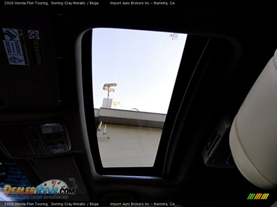 2009 Honda Pilot Touring Sterling Gray Metallic / Beige Photo #22