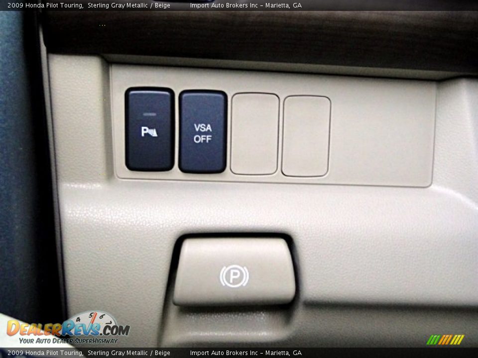 2009 Honda Pilot Touring Sterling Gray Metallic / Beige Photo #23