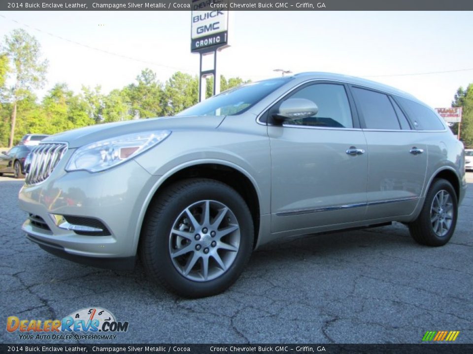 2014 Buick Enclave Leather Champagne Silver Metallic / Cocoa Photo #3