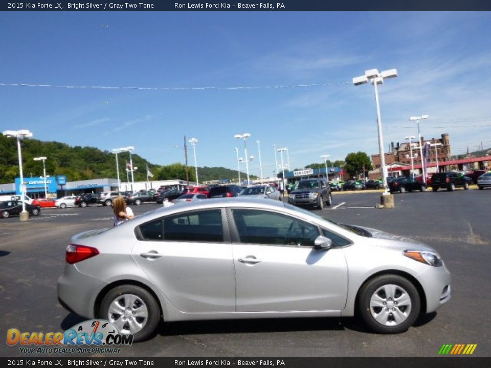 2015 Kia Forte LX Bright Silver / Gray Two Tone Photo #1
