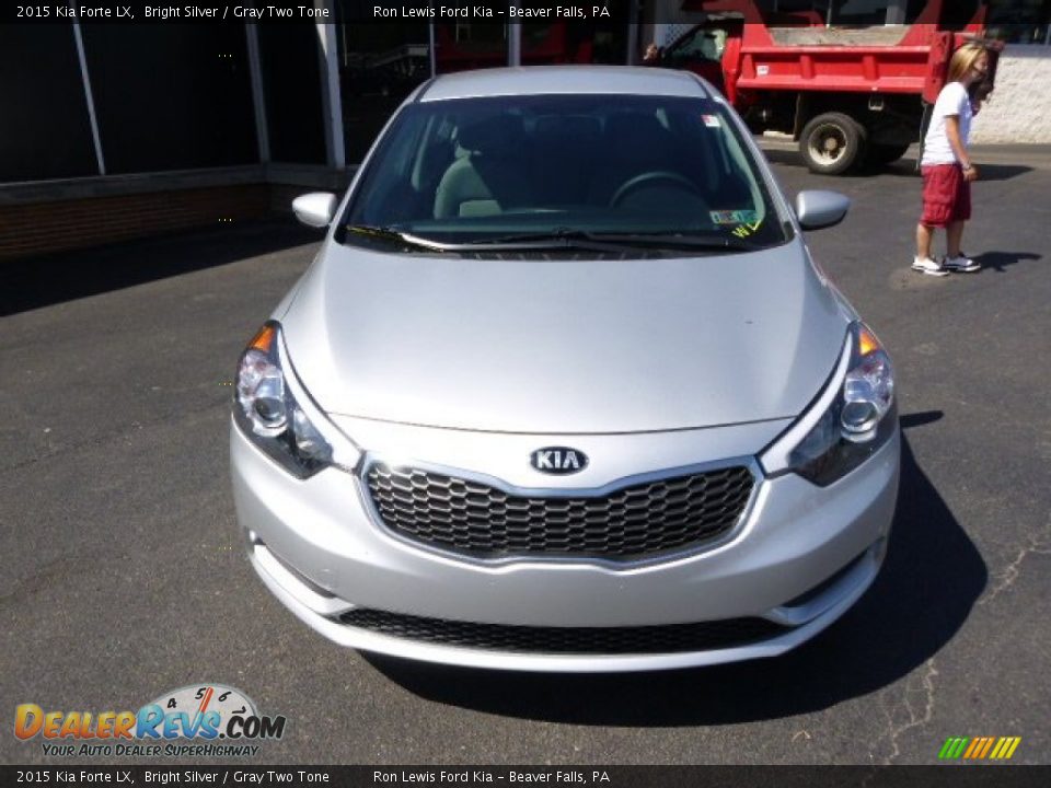 2015 Kia Forte LX Bright Silver / Gray Two Tone Photo #3