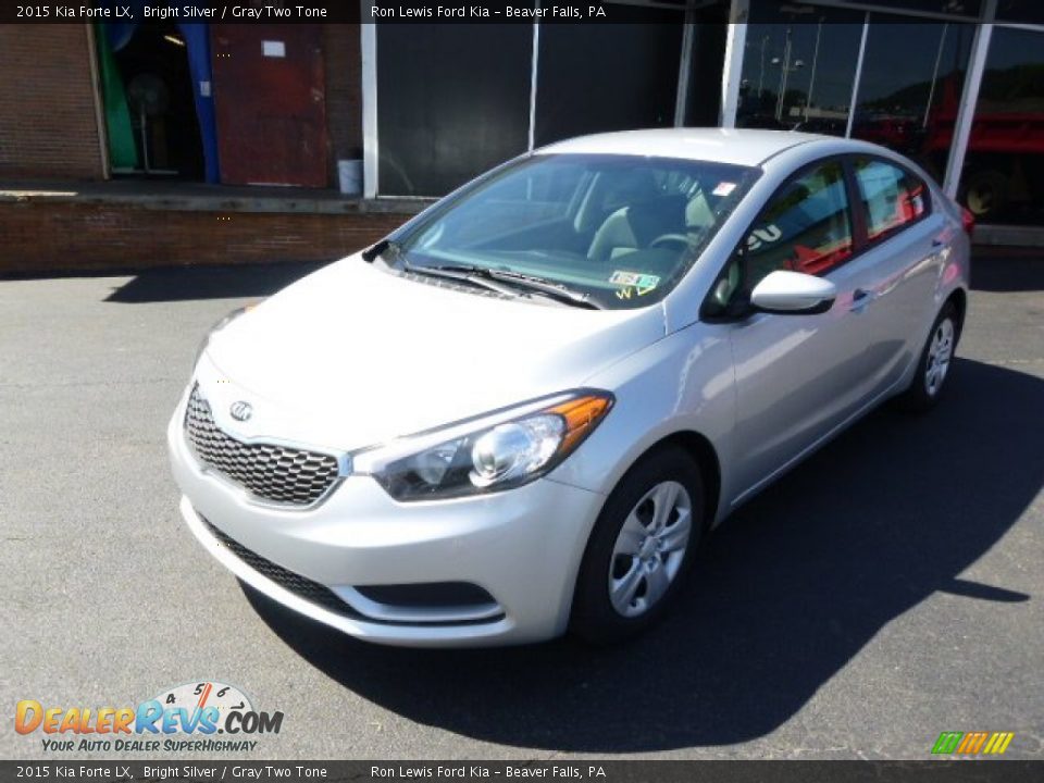 2015 Kia Forte LX Bright Silver / Gray Two Tone Photo #4