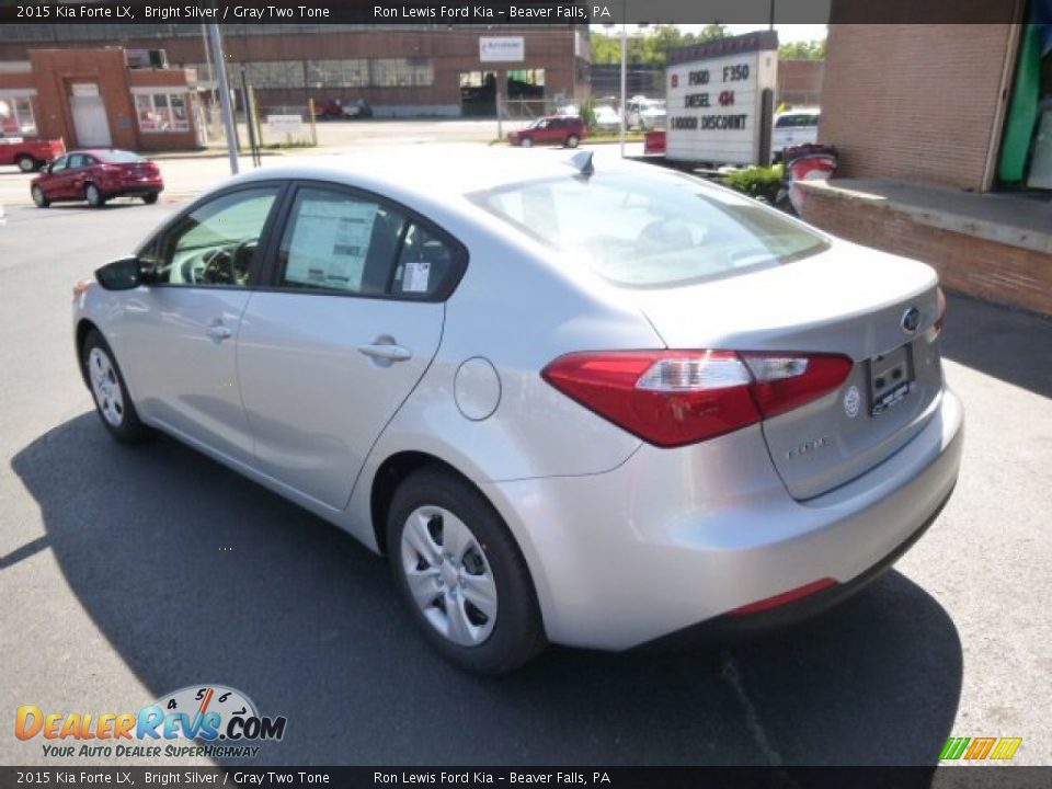 2015 Kia Forte LX Bright Silver / Gray Two Tone Photo #6
