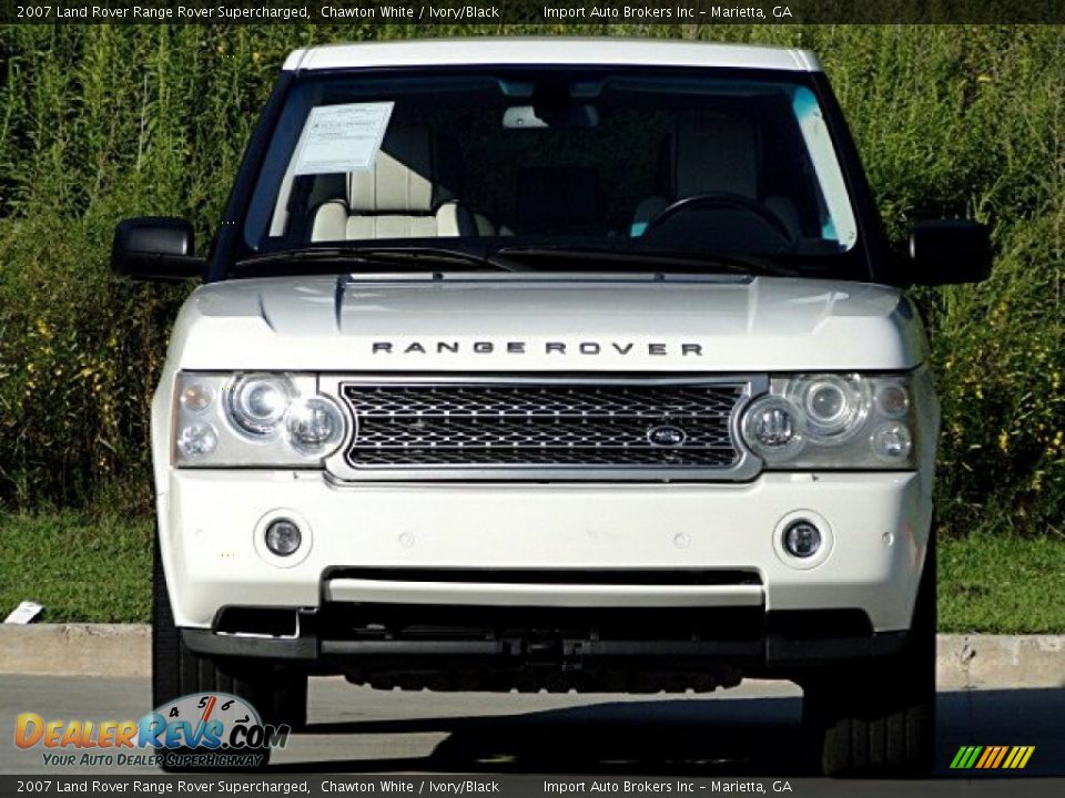 2007 Land Rover Range Rover Supercharged Chawton White / Ivory/Black Photo #6