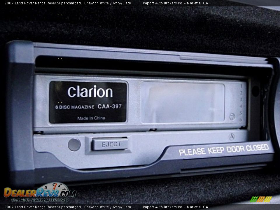 2007 Land Rover Range Rover Supercharged Chawton White / Ivory/Black Photo #14