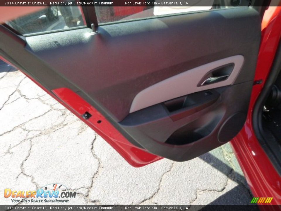 2014 Chevrolet Cruze LS Red Hot / Jet Black/Medium Titanium Photo #13