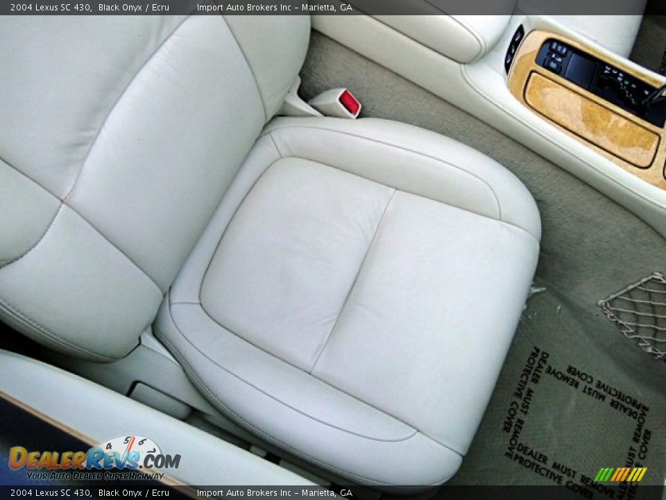2004 Lexus SC 430 Black Onyx / Ecru Photo #21