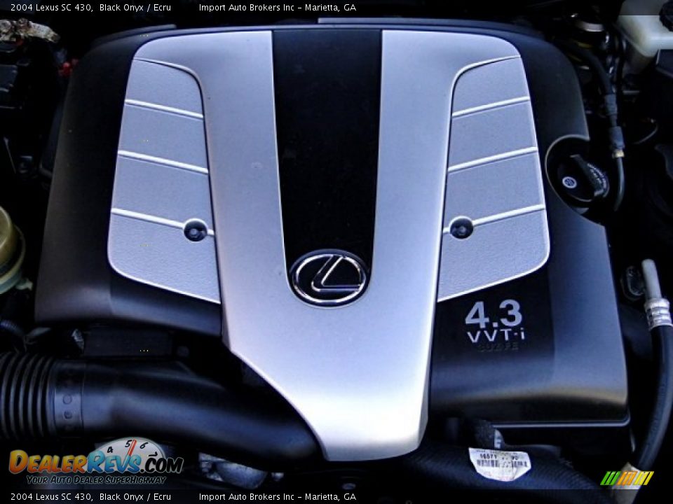 2004 Lexus SC 430 Black Onyx / Ecru Photo #22