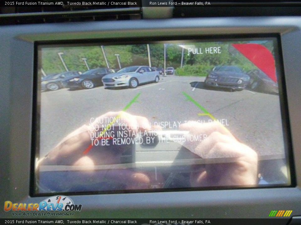 2015 Ford Fusion Titanium AWD Tuxedo Black Metallic / Charcoal Black Photo #16
