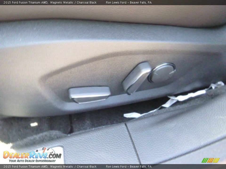 2015 Ford Fusion Titanium AWD Magnetic Metallic / Charcoal Black Photo #14