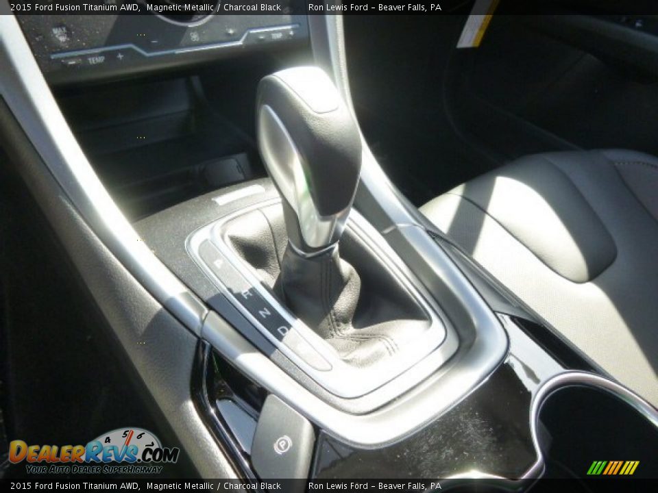 2015 Ford Fusion Titanium AWD Magnetic Metallic / Charcoal Black Photo #18