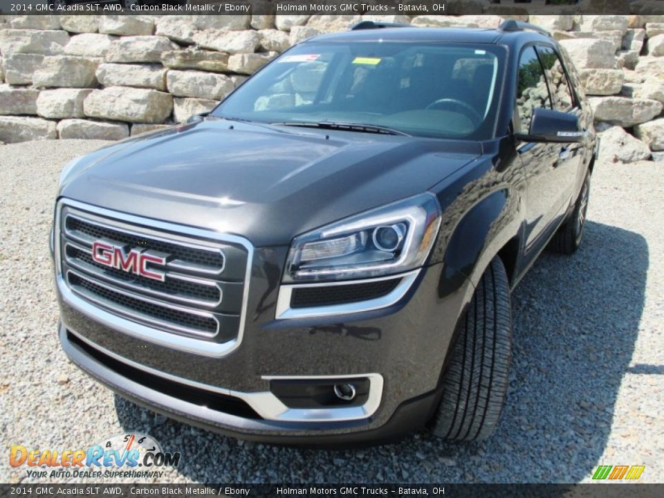 2014 GMC Acadia SLT AWD Carbon Black Metallic / Ebony Photo #2