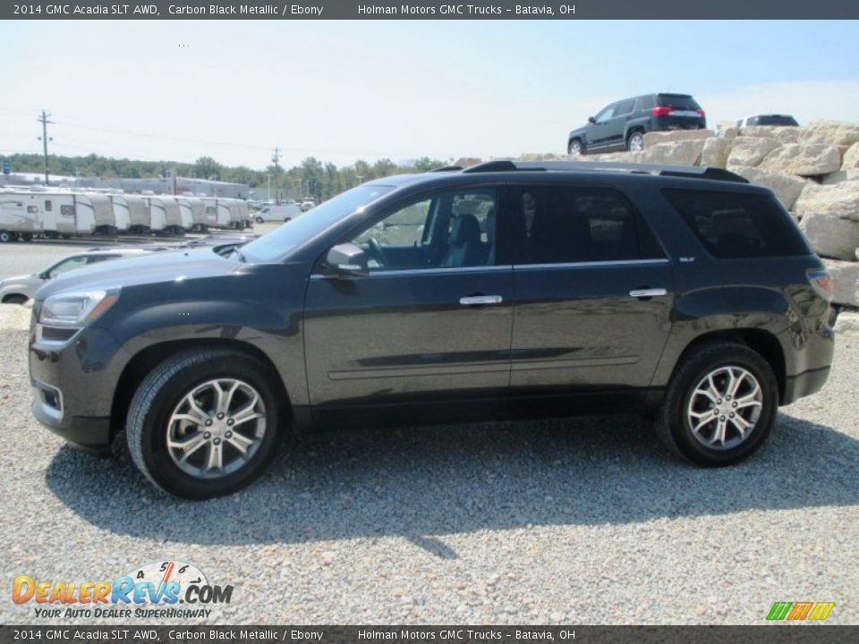 2014 GMC Acadia SLT AWD Carbon Black Metallic / Ebony Photo #3