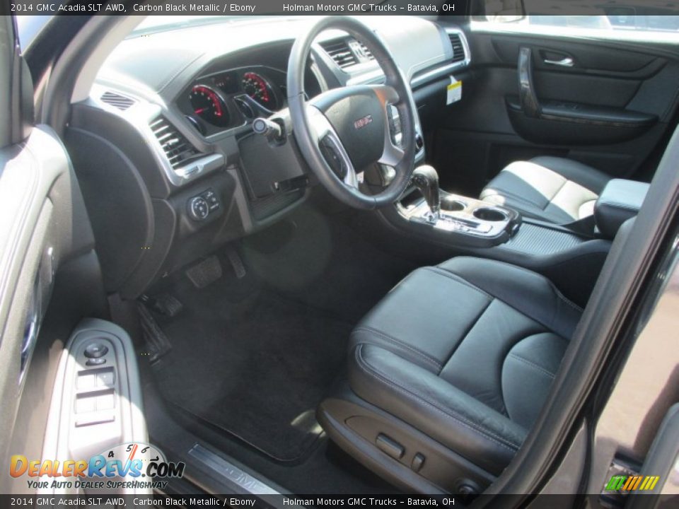 2014 GMC Acadia SLT AWD Carbon Black Metallic / Ebony Photo #5