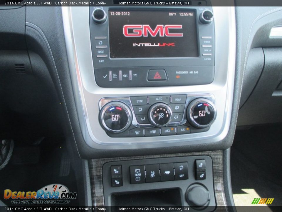 2014 GMC Acadia SLT AWD Carbon Black Metallic / Ebony Photo #7