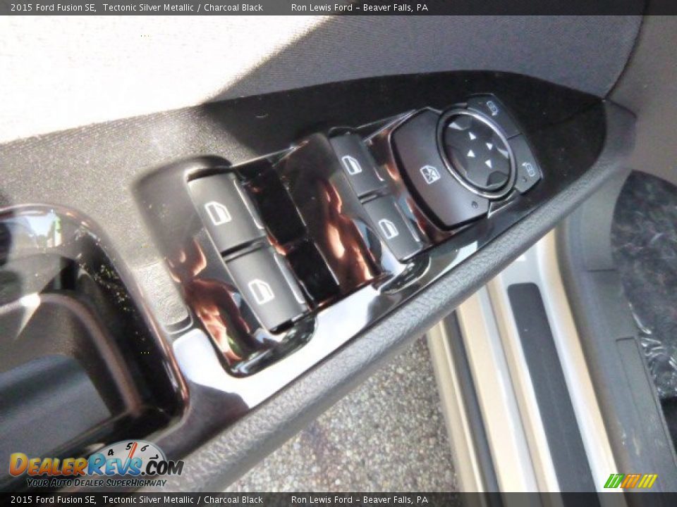 2015 Ford Fusion SE Tectonic Silver Metallic / Charcoal Black Photo #13