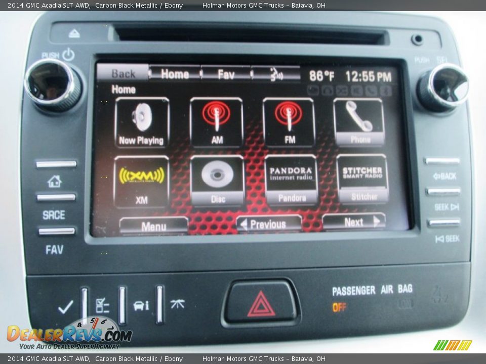 2014 GMC Acadia SLT AWD Carbon Black Metallic / Ebony Photo #8