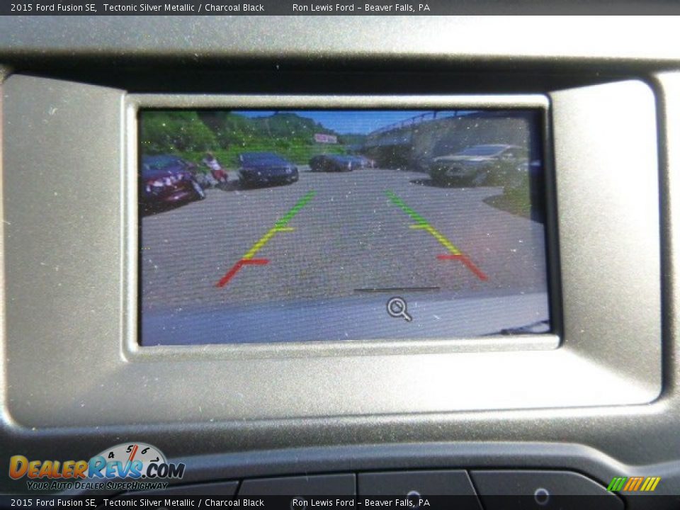 2015 Ford Fusion SE Tectonic Silver Metallic / Charcoal Black Photo #17