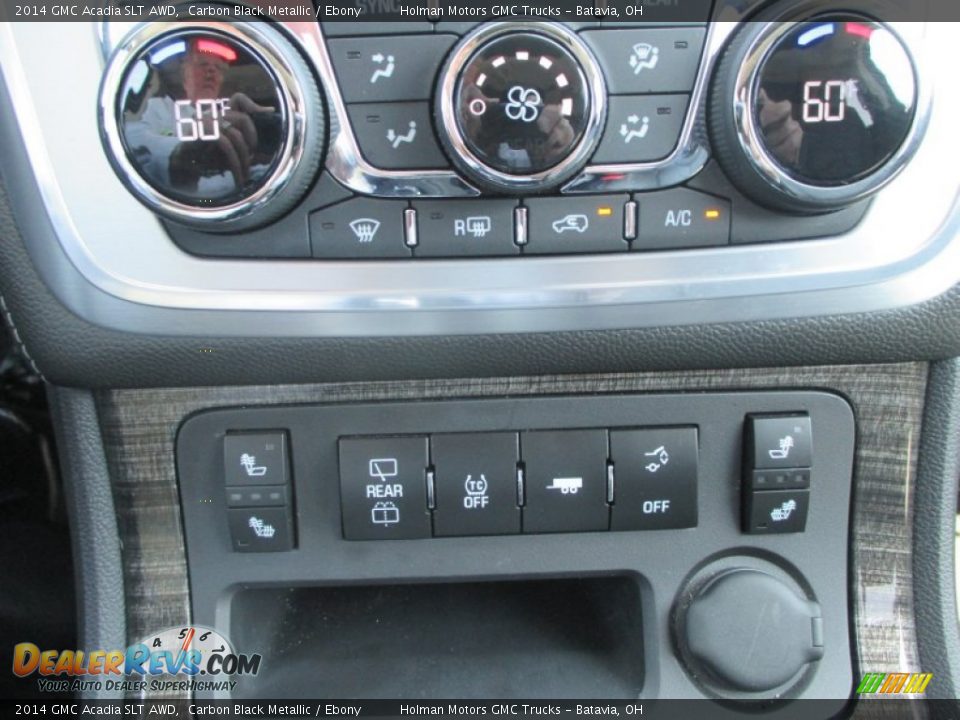 2014 GMC Acadia SLT AWD Carbon Black Metallic / Ebony Photo #12