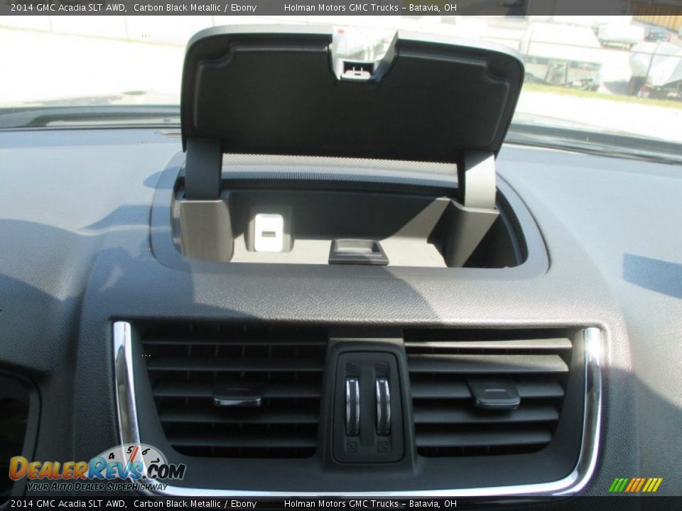 2014 GMC Acadia SLT AWD Carbon Black Metallic / Ebony Photo #13