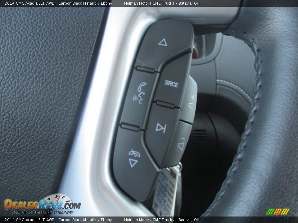 2014 GMC Acadia SLT AWD Carbon Black Metallic / Ebony Photo #15
