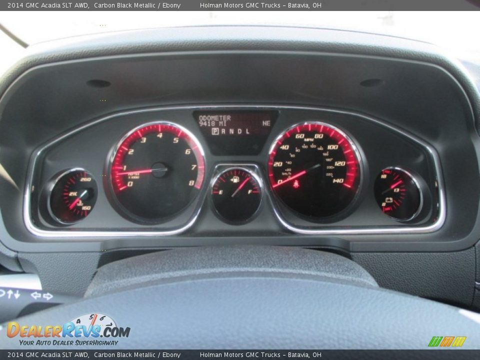 2014 GMC Acadia SLT AWD Carbon Black Metallic / Ebony Photo #17