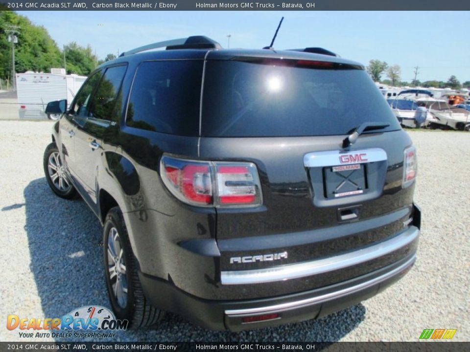 2014 GMC Acadia SLT AWD Carbon Black Metallic / Ebony Photo #28