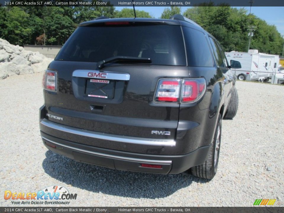 2014 GMC Acadia SLT AWD Carbon Black Metallic / Ebony Photo #32
