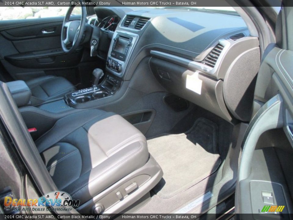 2014 GMC Acadia SLT AWD Carbon Black Metallic / Ebony Photo #34