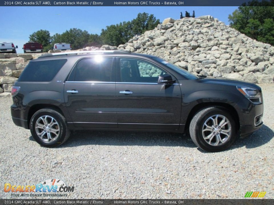 2014 GMC Acadia SLT AWD Carbon Black Metallic / Ebony Photo #36